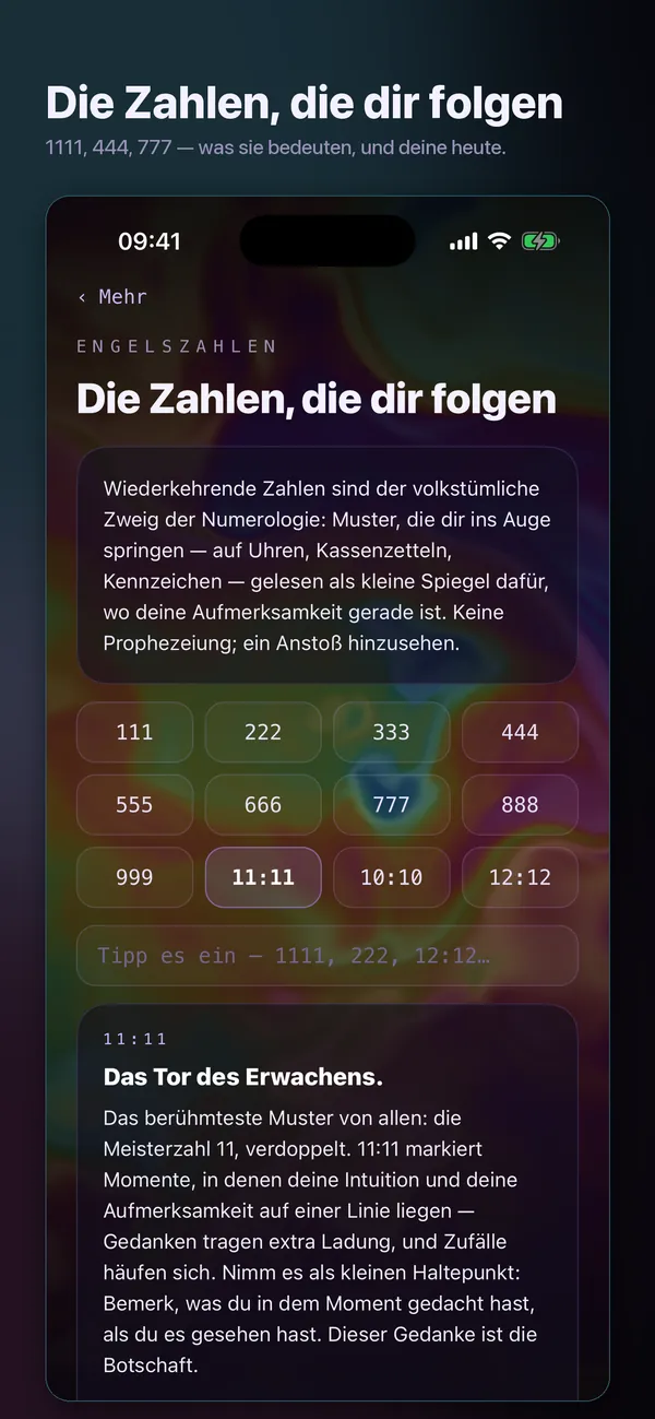 Deine Zahlen, richtig gelesen.