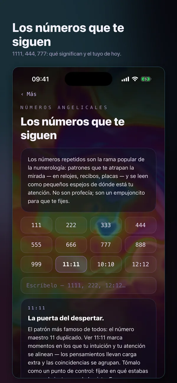 Tus números, leídos como corresponde.
