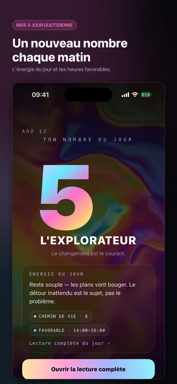 Tes nombres, lus proprement.