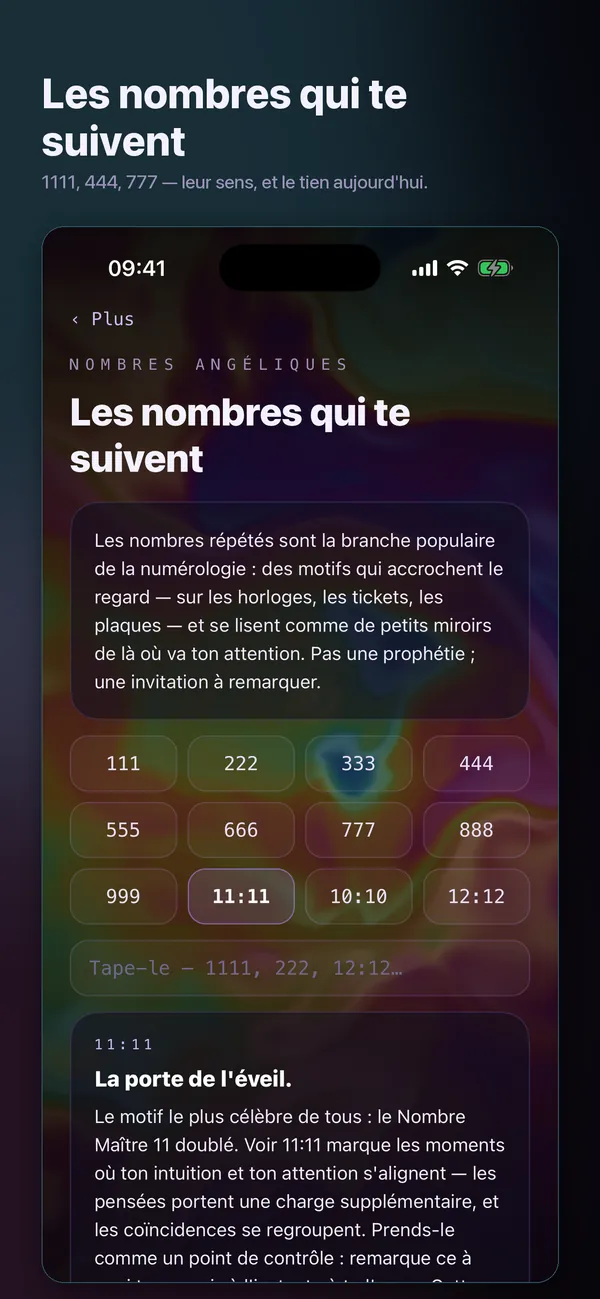Tes nombres, lus proprement.