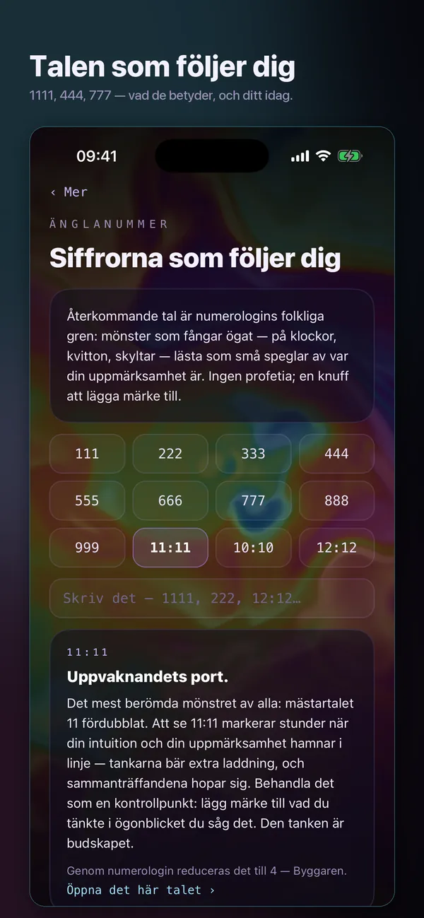 Dina tal, ordentligt lästa.